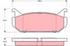 X Arka Balata Mazda 626 1.6 1.8 2.0 91-97 Trw Gdb1140