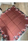 GİNA TİVİL İPEK EŞARP 90*90 CM - BORDO
