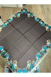 GİNA TİVİL İPEK EŞARP 90*90 CM - KAHVERENGİ