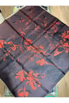 NARİN TİVİL İPEK EŞARP 90*90 CM - BORDO