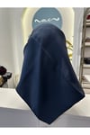 NEVBAHAR TİVİL İPEK EŞARP 90*90 CM - LACİVERT