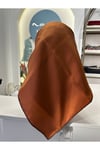 NEVBAHAR TİVİL İPEK EŞARP 90*90 CM - TABA