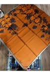 NEVBAHAR TİVİL İPEK EŞARP 90*90 CM - TABA