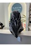 ZER TİVİL İPEK EŞARP 90*90 CM - SİYAH