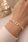 14K ALTIN KAPLAMA GOLD TAŞLI SET