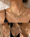14K ALTIN KAPLAMA KOLYE