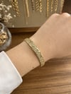 14K ALTIN KAPLAMA PETEK MODEL BİLEKLİK