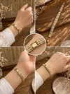 14K ALTIN KAPLAMA PETEK MODEL BİLEKLİK