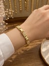 14K ALTIN KAPLAMA PETEK MODEL BİLEKLİK