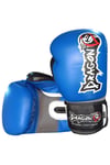 Deri Unisex Mavi  Deri Muay Thai Ve Kick Boks Eldiveni Mavi