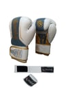 Legacy Kick Boks Eldiveni Boks Eldiveni MuayThai Müsabaka Antreman eldiveni 2'li Set beyaz altın