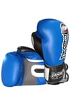 Mavi Hakiki Deri Muay Thai Ve Kick Boks Eldiveni