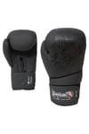Siyah 30128-p Yakuza Kick Boks Eldiveni, Muay Thai Boxing Gloves Suni Deri