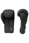Siyah 30128-p Yakuza Kick Boks Eldiveni, Muay Thai Boxing Gloves Suni Deri