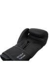 Siyah 30128-p Yakuza Kick Boks Eldiveni, Muay Thai Boxing Gloves Suni Deri