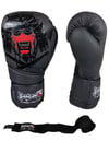 Yakuza Kick Boks Eldiveni Boks Eldiveni Muay Thai Boks Eldiveni Ve Bandajı 2'li Set