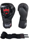 Yakuza Kick Boks Eldiveni Muay Thai Boks Eldiveni Ve Whiteface Boks Bandajı 2’li Set