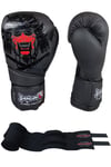Yakuza Kick Boks Eldiveni Muay Thai Boks Eldiveni Ve Whiteface Boks Bandajı 2’li Set