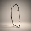 Cüzdan ve Çanta Metali Cüzdan Klipsi Bursu Oval Oluklu Model 20 cm Gümüş Renk