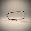 Cüzdan ve Çanta Metali Cüzdan Klipsi Bursu Oluklu Model 16 cm Gümüş Renk