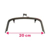 Cüzdan ve Çanta Metali Cüzdan Klipsi Bursu Oval Oluklu Model 20 cm Gümüş Renk