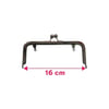 Cüzdan ve Çanta Metali Cüzdan Klipsi Bursu Oluklu Model 16 cm Gümüş Renk
