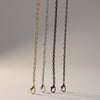 Küçük Halkalı Çanta Zinciri 120 cm Nikel, Antik, Siyah Nikel ve Light Gold