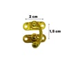 Kutu Kilidi Sandık Kilidi Emniyet Kilidi 2 cm Gold (Min. 10 Adet)