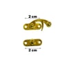 Kutu Kilidi Sandık Kilidi Emniyet Kilidi 2 cm Gold (Min. 10 Adet)