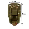 Kutu Kilidi Sandık Kilidi Emniyet Kilidi 3 cm Nikel, Antik ve Light Gold (Min. 2 Adet)