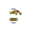 Kutu Kilidi Sandık Kilidi Emniyet Kilidi 2 cm Nikel, Antik, Gold ve Light Gold (Min. 4 Adet)