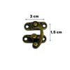 Kutu Kilidi Sandık Kilidi Emniyet Kilidi 2 cm Nikel, Antik, Gold ve Light Gold (Min. 4 Adet)