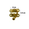 Kutu Kilidi Sandık Kilidi Emniyet Kilidi 2 cm Nikel, Antik, Gold ve Light Gold (Min. 4 Adet)