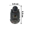 Kutu Kilidi Sandık Kilidi Emniyet Kilidi 2.5 cm Nikel (Min. 2 Adet)
