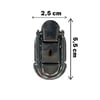 Kutu Kilidi Sandık Kilidi Emniyet Kilidi 2.5 cm Nikel (Min. 2 Adet)