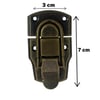 Kutu Kilidi Sandık Kilidi Emniyet Kilidi 3 cm Nikel, Antik ve Light Gold (Min. 2 Adet)
