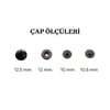 Metal Çıt Çıt 54 No 12.5 mm Siyah Nikel, 50 Adet