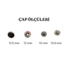 Metal Çıt Çıt 54 No 12.5 mm Nikel, 50 Adet