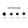 Metal Çıt Çıt 61 No 15 mm Antik, 50 Adet