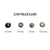 Metal Çıt Çıt 61 No 15 mm Nikel, 50 Adet