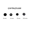 Metal Çıt Çıt 61 No 15 mm Oksit, 50 Adet