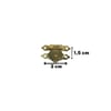 Mini Sac Kilit, Tavla, Plaket, Kutu, Sandık Klips Gold, 20 Adet