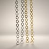Oval Düz Model Çanta Zinciri 120 cm Nikel ve Gold