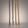 Oval Model Çanta Zinciri 120 cm Nikel ve Gold