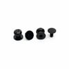 Topuzlu Vida, Çanta ve Cüzdan Vidası, Asker, Chicago Screw, 8.5 mm Siyah, 15 Adet