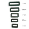 YKK Plastik Çerçeve LT K 2.5 cm Haki (Min. 8 Adet)