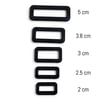 YKK Plastik Çerçeve LT K 2.5 cm Siyah (Min. 8 Adet)