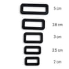 YKK Plastik Çerçeve LT K 3.8 cm Siyah (Min. 6 Adet)