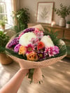 Marmaris Renk Harmanı Buketi | Gül, Gerbera, Alstroemeria ve Krizantemlerden Özel Tasarım