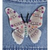 Dikme Patch Taşlı Boncuklu Kelebek Model 1